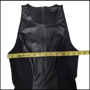 Guess Black Faux Leather Mini Dress XS
